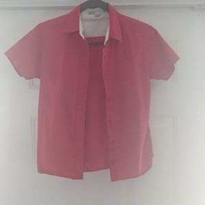 Port Authority red blouse